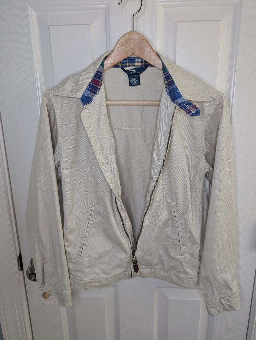 Polo Ralph Lauren Boys Harrington Lightweight Cotton Khaki Jacket 10-12 - Picture 4 of 12